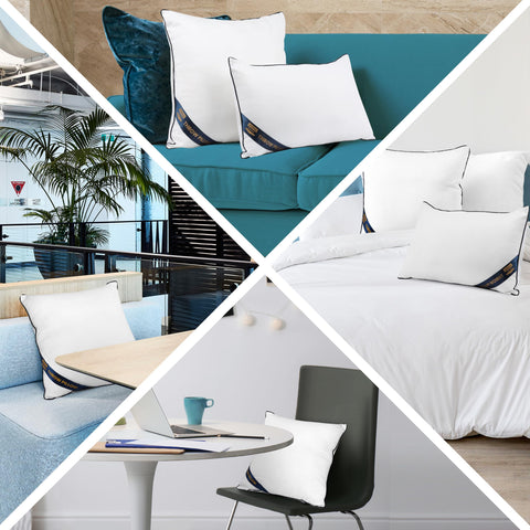 Utopia Bedding 20x20 pillow insert on a sofa for immediate styling