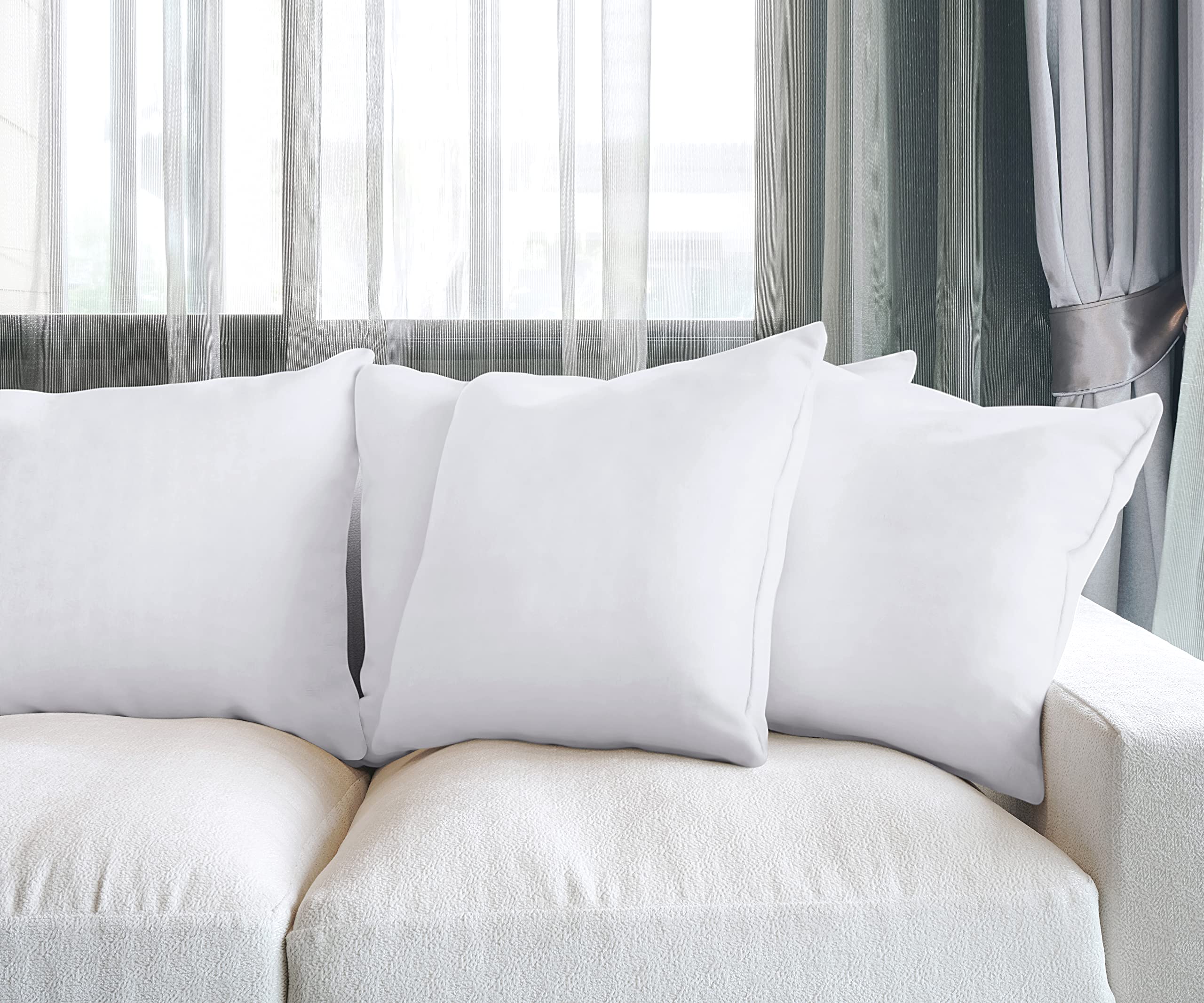 Utopia Bedding pillow inserts vacuum-packed for compact shipping.