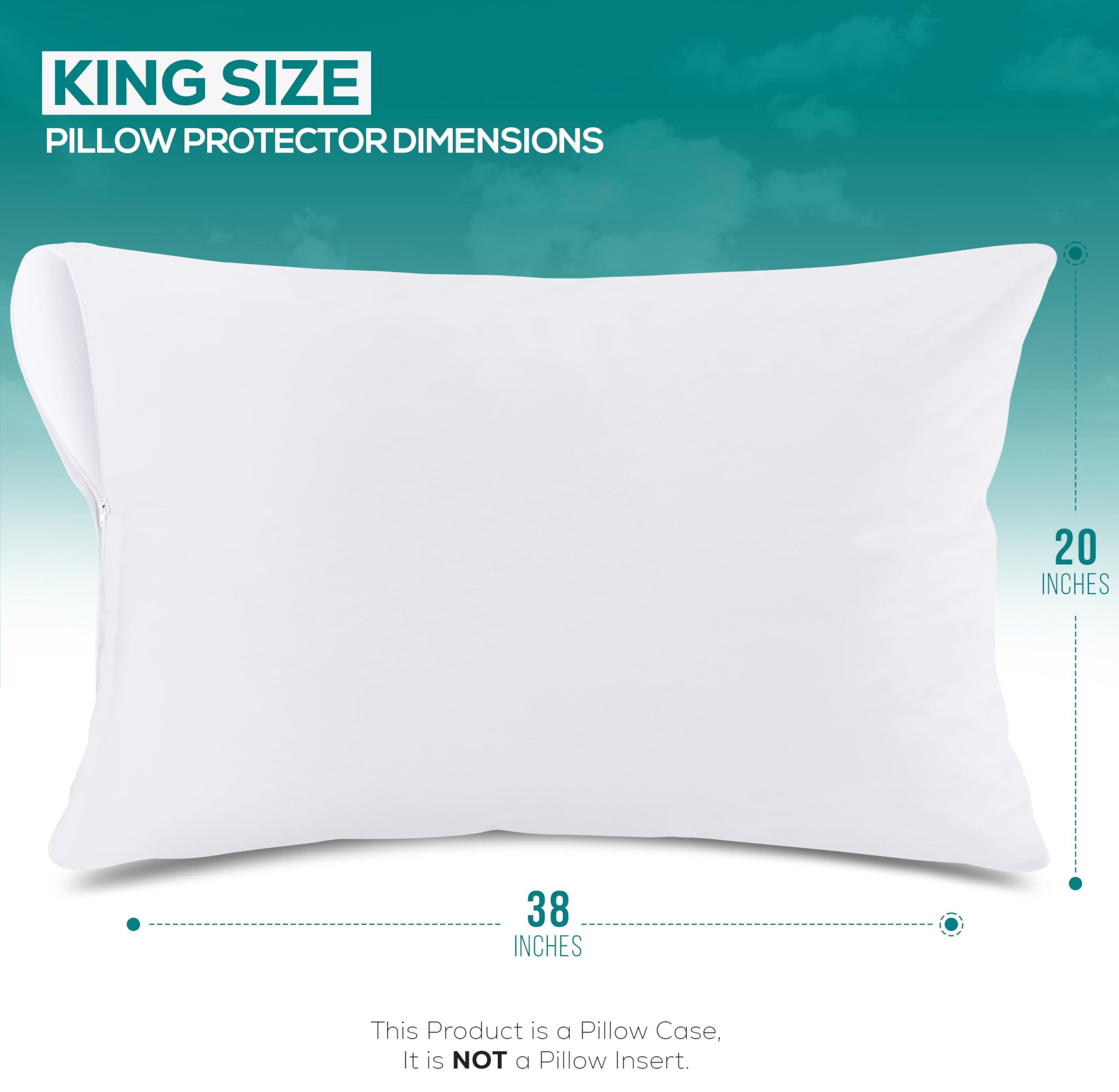 Utopia Bedding waterproof pillow covers with TPU lining guard against spills and moisture