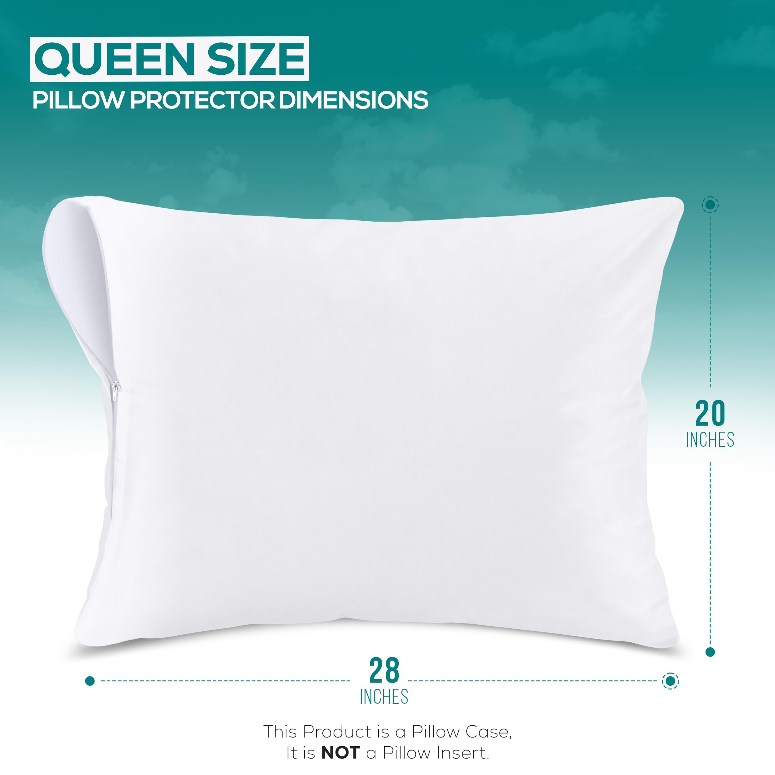 Utopia Bedding waterproof knitted jersey pillow cover maintains pillow dryness