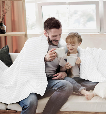 Utopia Bedding portable blanket great for picnics or travel comfort.