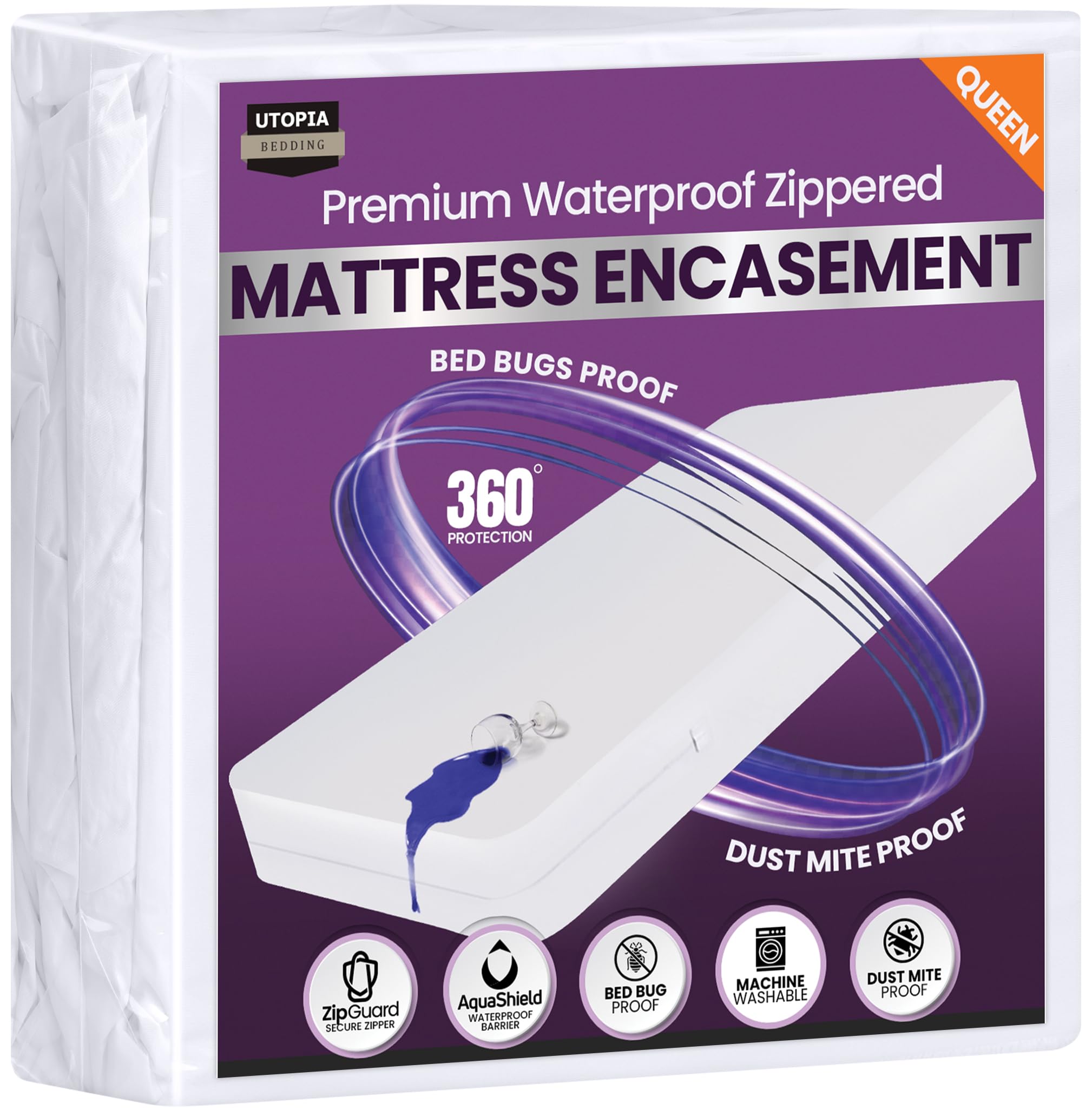 Utopia Bedding breathable cover reduces heat buildup for comfortable sleep.