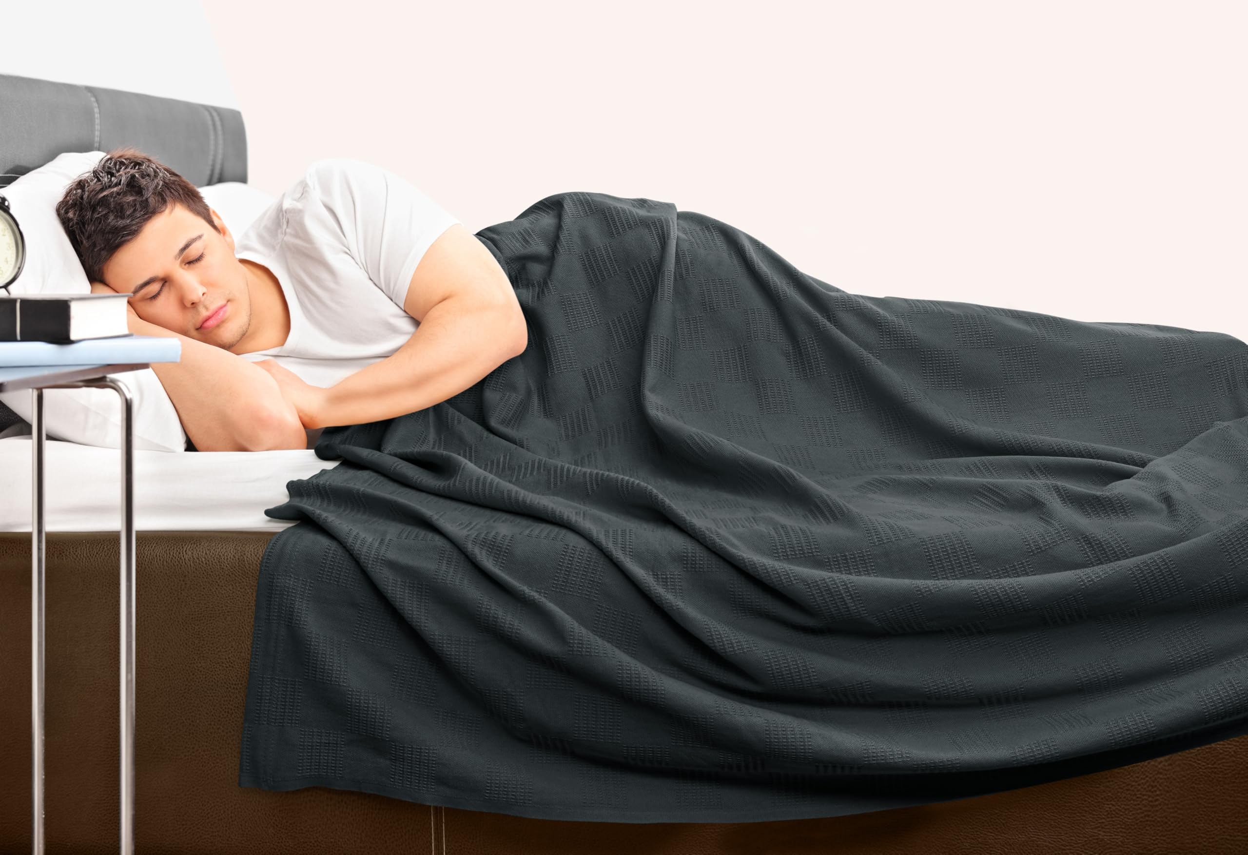 Utopia Bedding 90x90 queen size blanket ready for bed or lounge.
