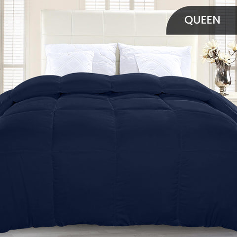 Utopia Bedding queen comforter lays flat for full bed coverage