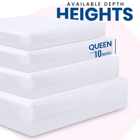 Utopia Bedding 6-sided encasement envelops the mattress for comprehensive protection.