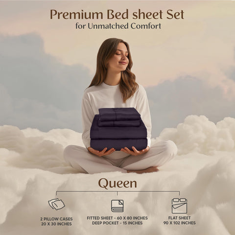 Utopia Bedding queen fitted sheet 60x80 with deep pocket stays snug overnight