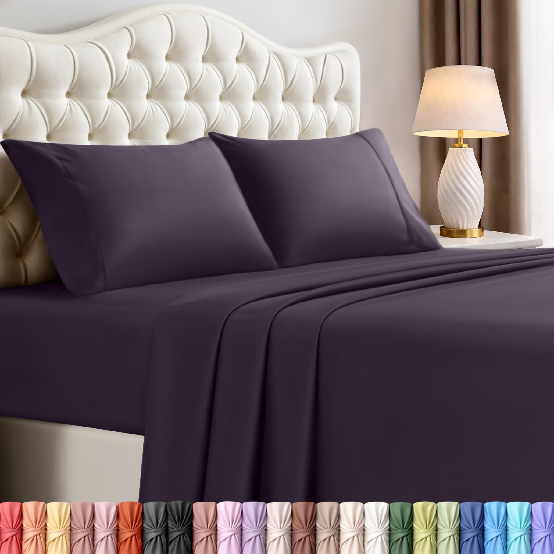 Utopia Bedding queen flat sheet 90x102 delivers silky softness for cool nights