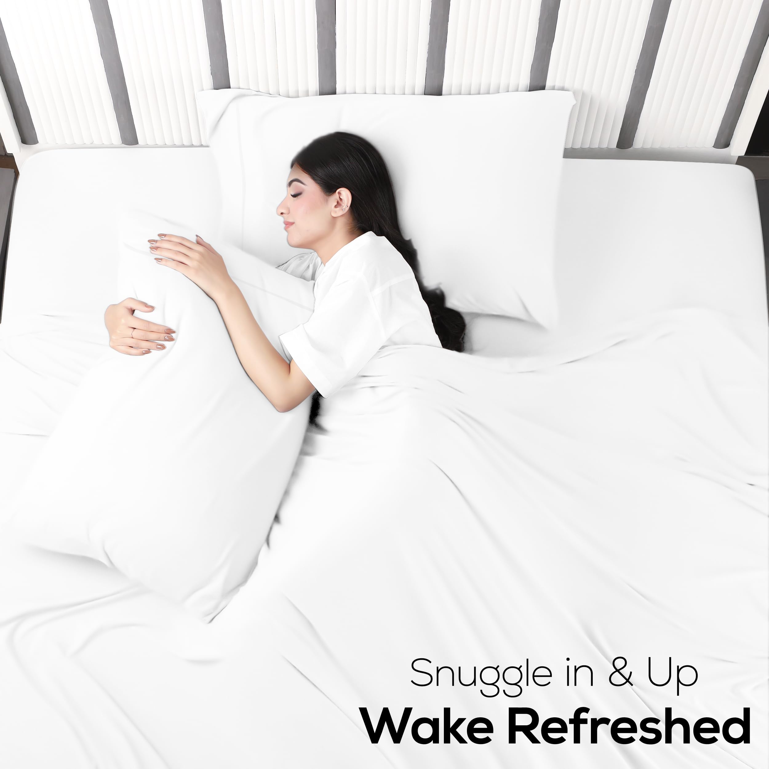 Utopia Bedding jersey sheets are easy to care for and machine washable