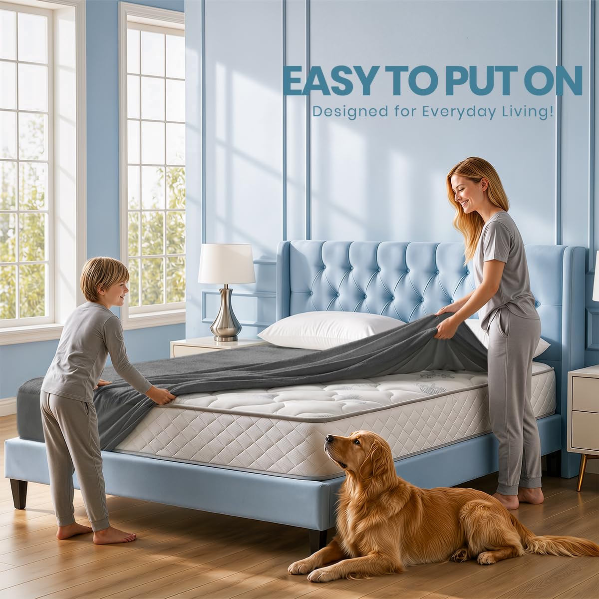 Utopia Bedding deep pockets fit up to 17 inches for a snug wrap.