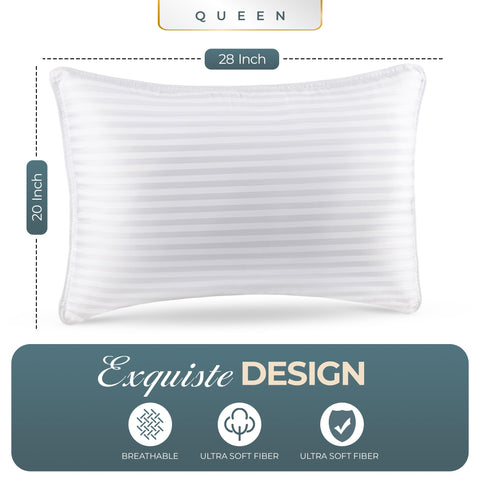 Utopia Bedding cooling cover pillow 2-pack highlights breathable fabric for hot sleepers