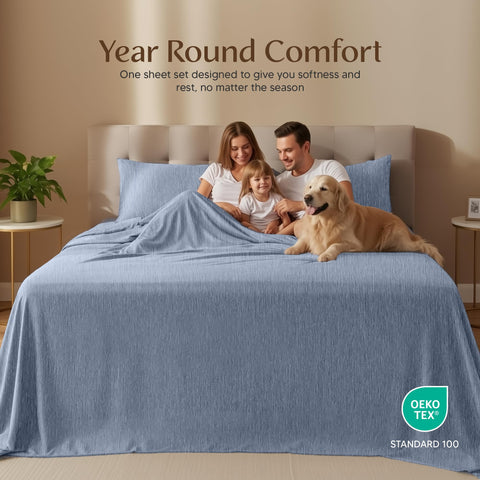 Utopia Bedding fitted sheet with all-around elastic ensures a secure fit on queen mattresses.