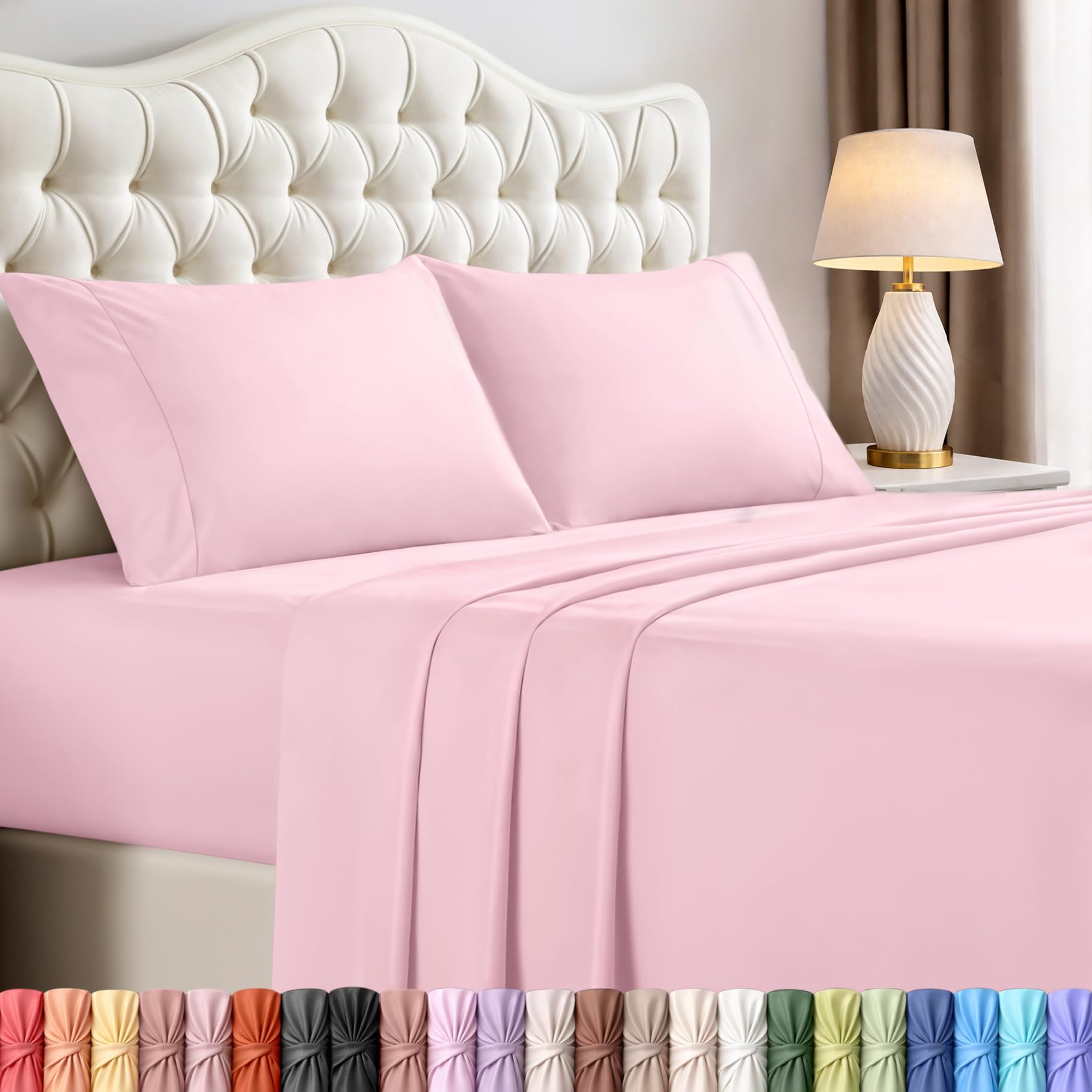 Utopia Bedding queen flat sheet 90x102 inches for full queen bed coverage and comfort.