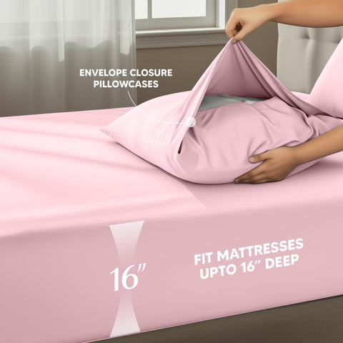 Utopia Bedding microfiber close-up shows ultra-soft, breathable texture.