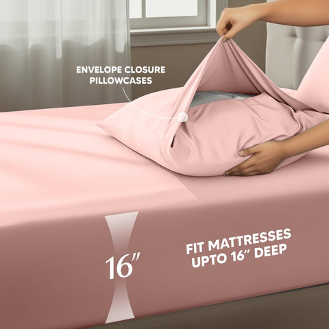 Utopia Bedding microfiber sheets feel ultra-soft and breathable for cooler nights.