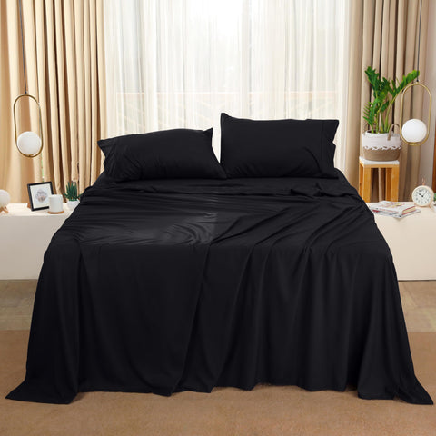 Utopia Bedding easy-care sheets are machine washable for quick upkeep.