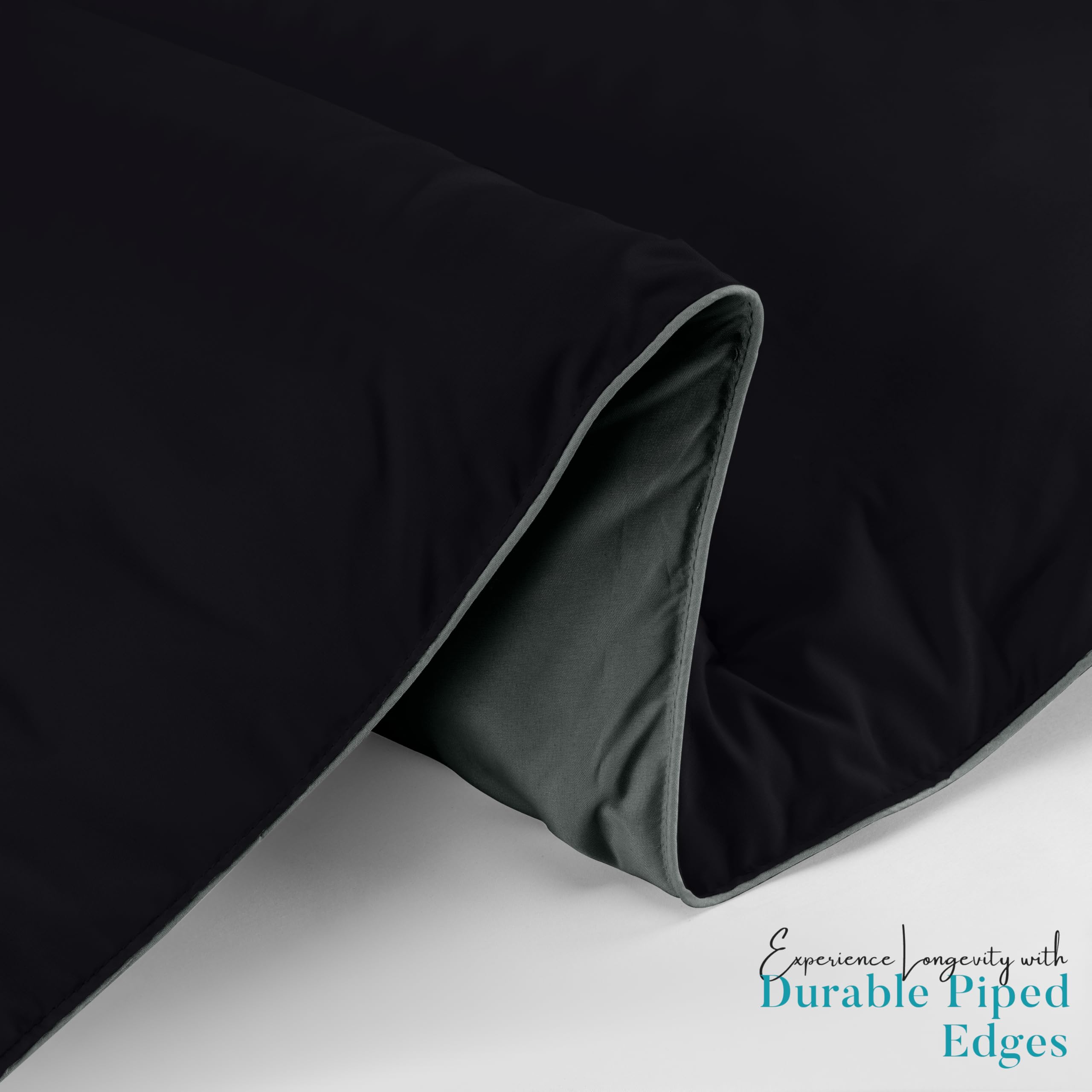 Utopia Bedding queen comforter on bed demonstrates full coverage and warmth