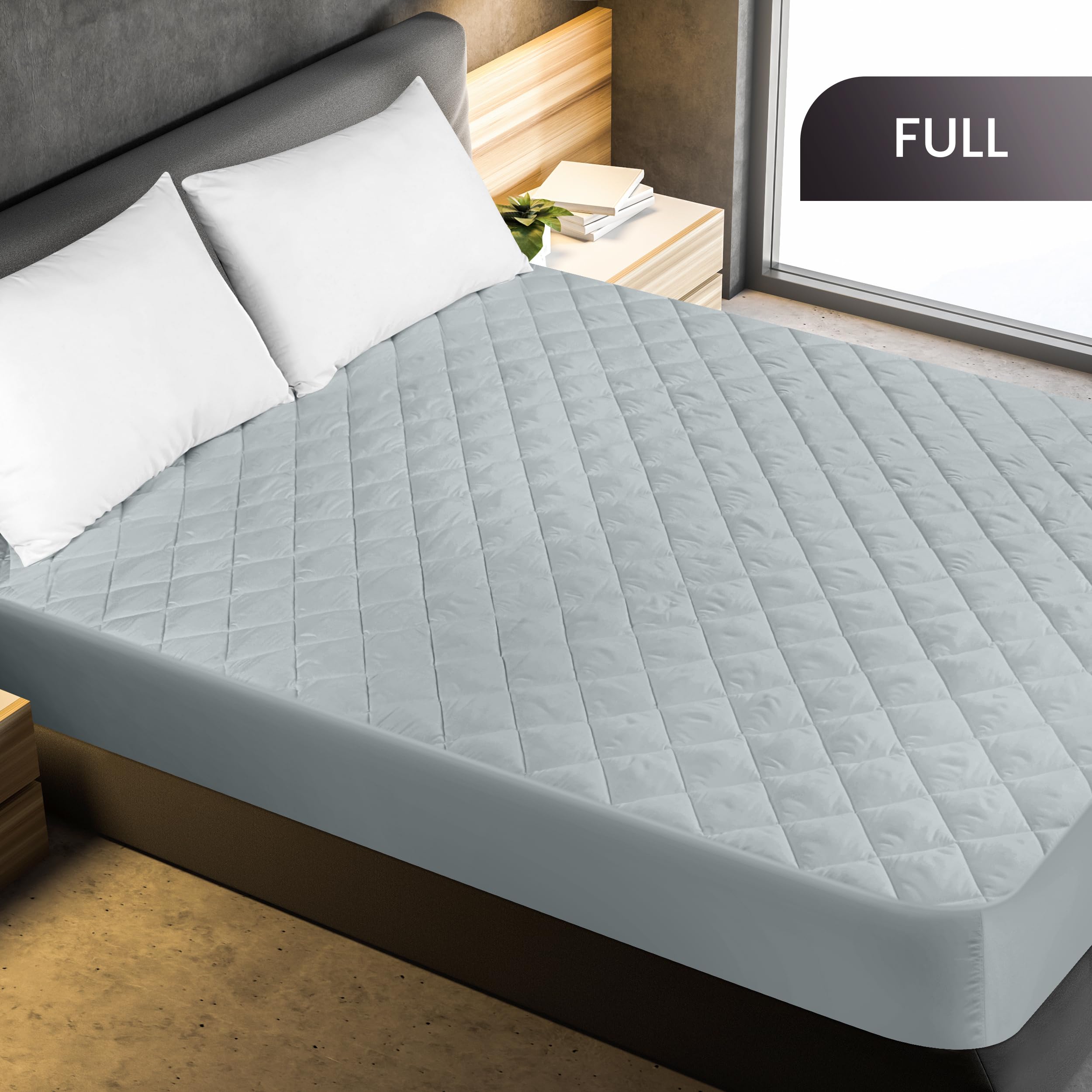 Utopia Bedding deep-pocket design fits up to 16 inches for secure mattress protection.