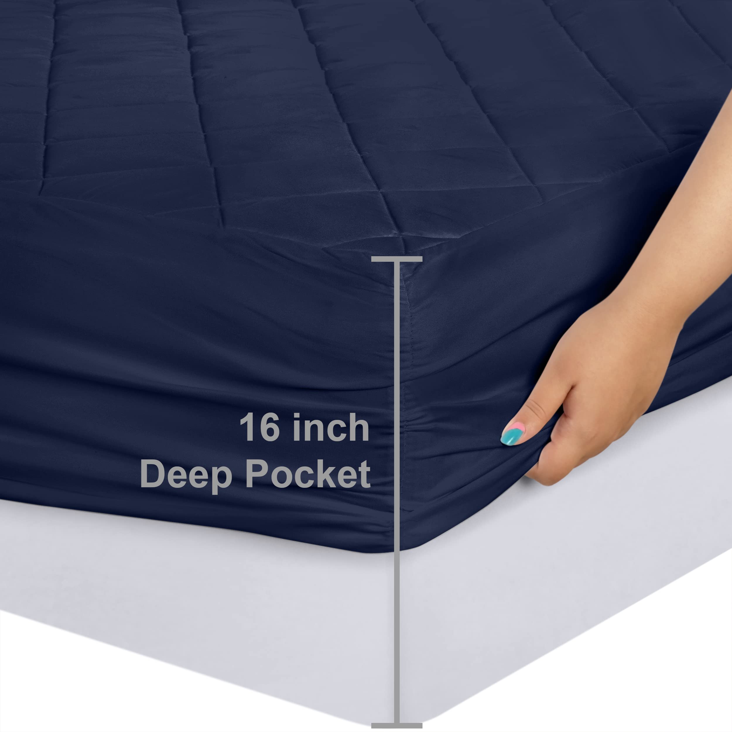 Soft quilt with fiberfill for extra loft and comfort