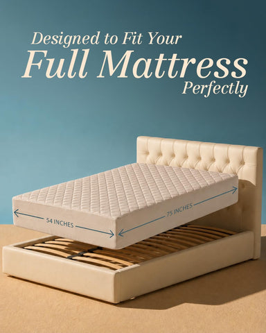 Utopia Bedding quilted fitted mattress pad on bed demonstrates secure elastic fit