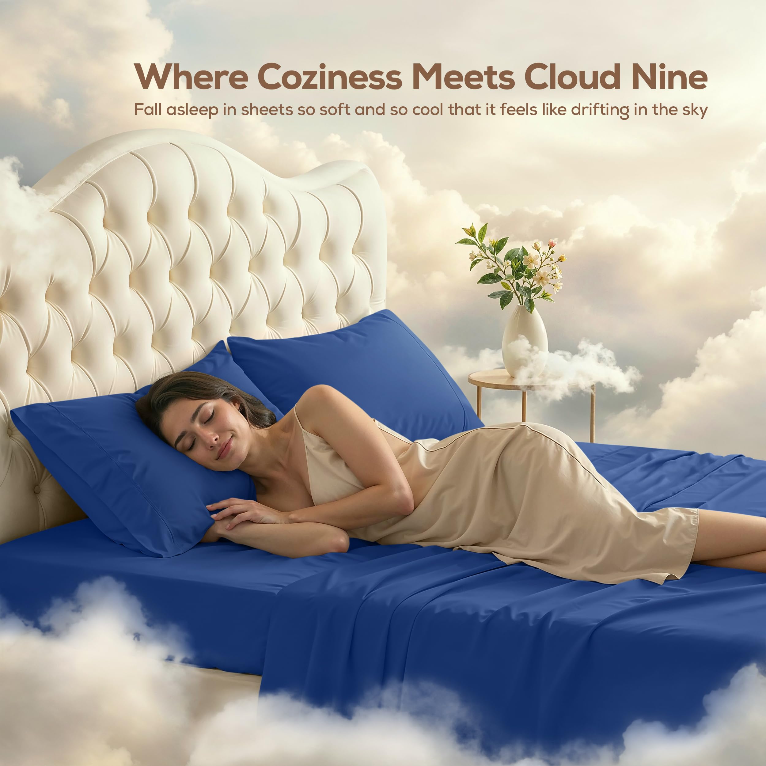 Utopia Bedding microfiber close-up reveals silky texture and durable fibers