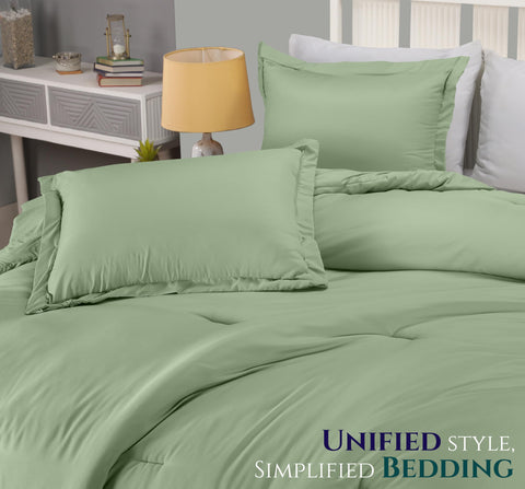 Elegant sage green design from Utopia Bedding makes a gift-ready display