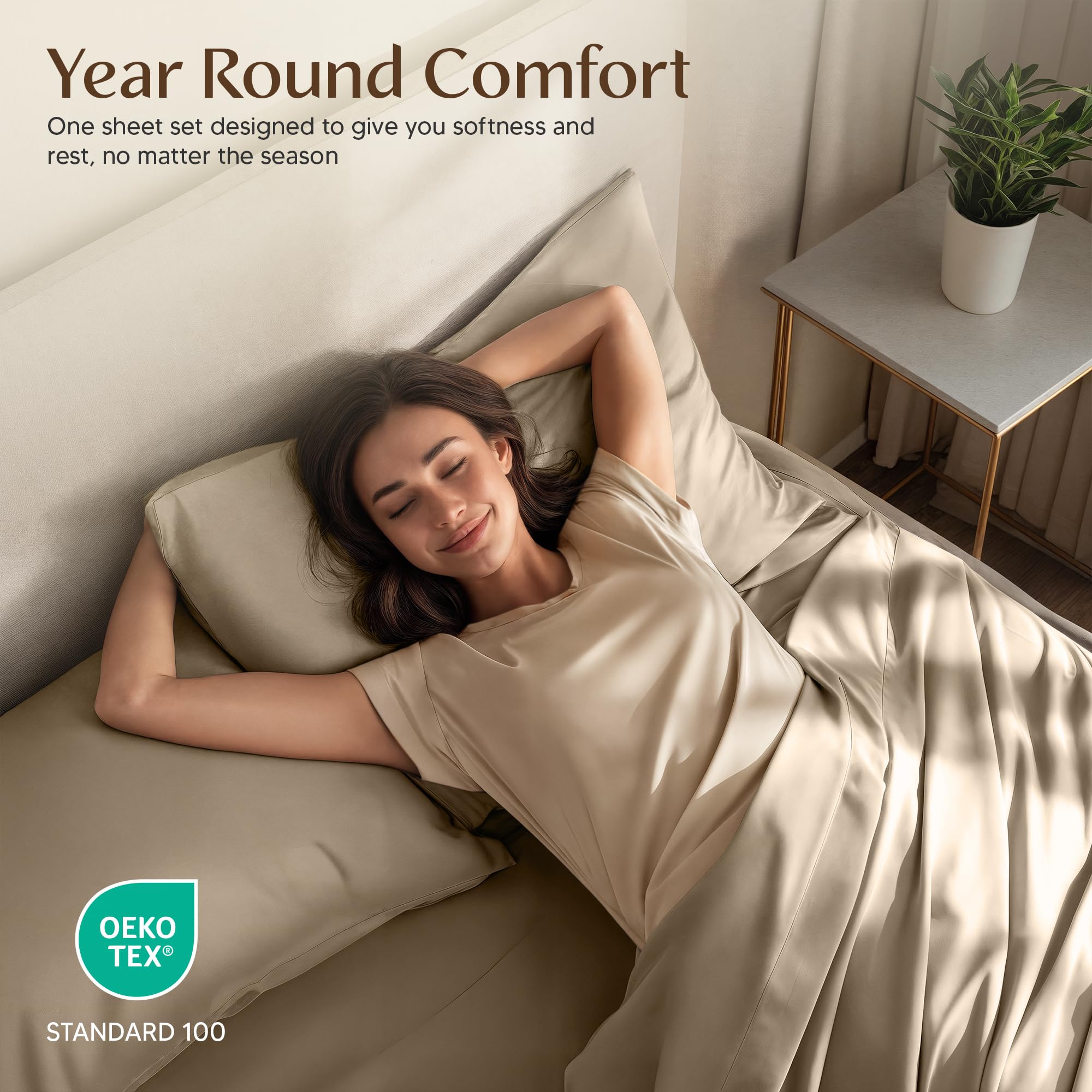 Utopia Bedding color options draped across a bed for versatile decor