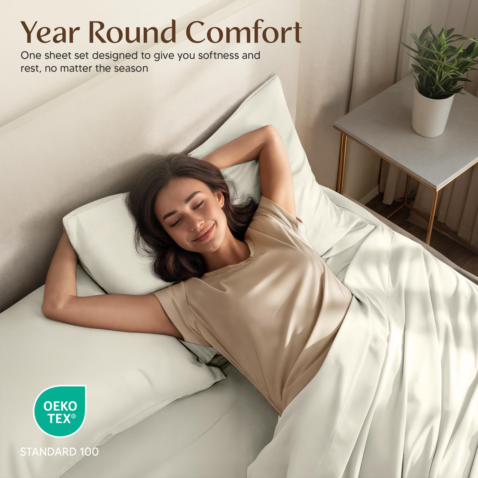 Utopia Bedding breathable fabric promoting cooler nights and easy layering.