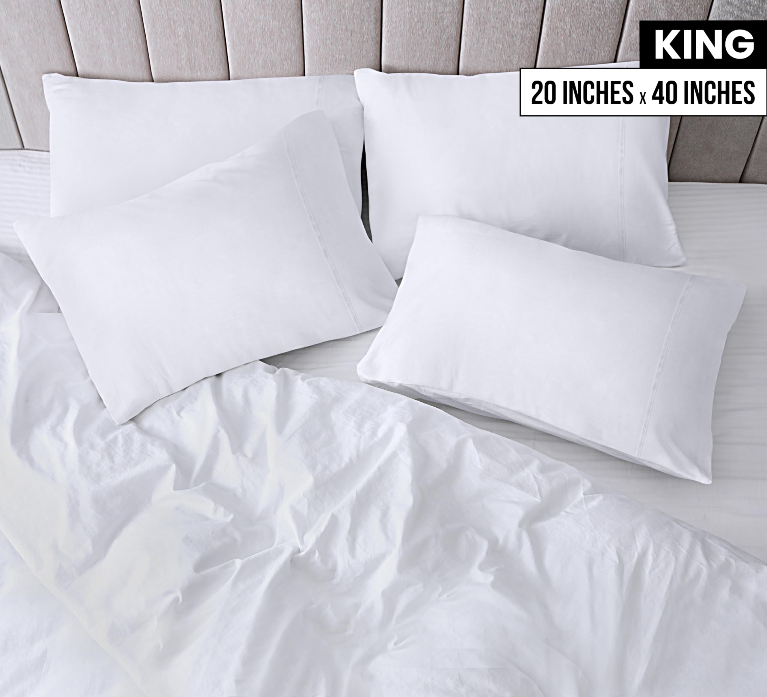 Utopia Bedding soft-brushed-microfiber texture for plush night-time comfort.