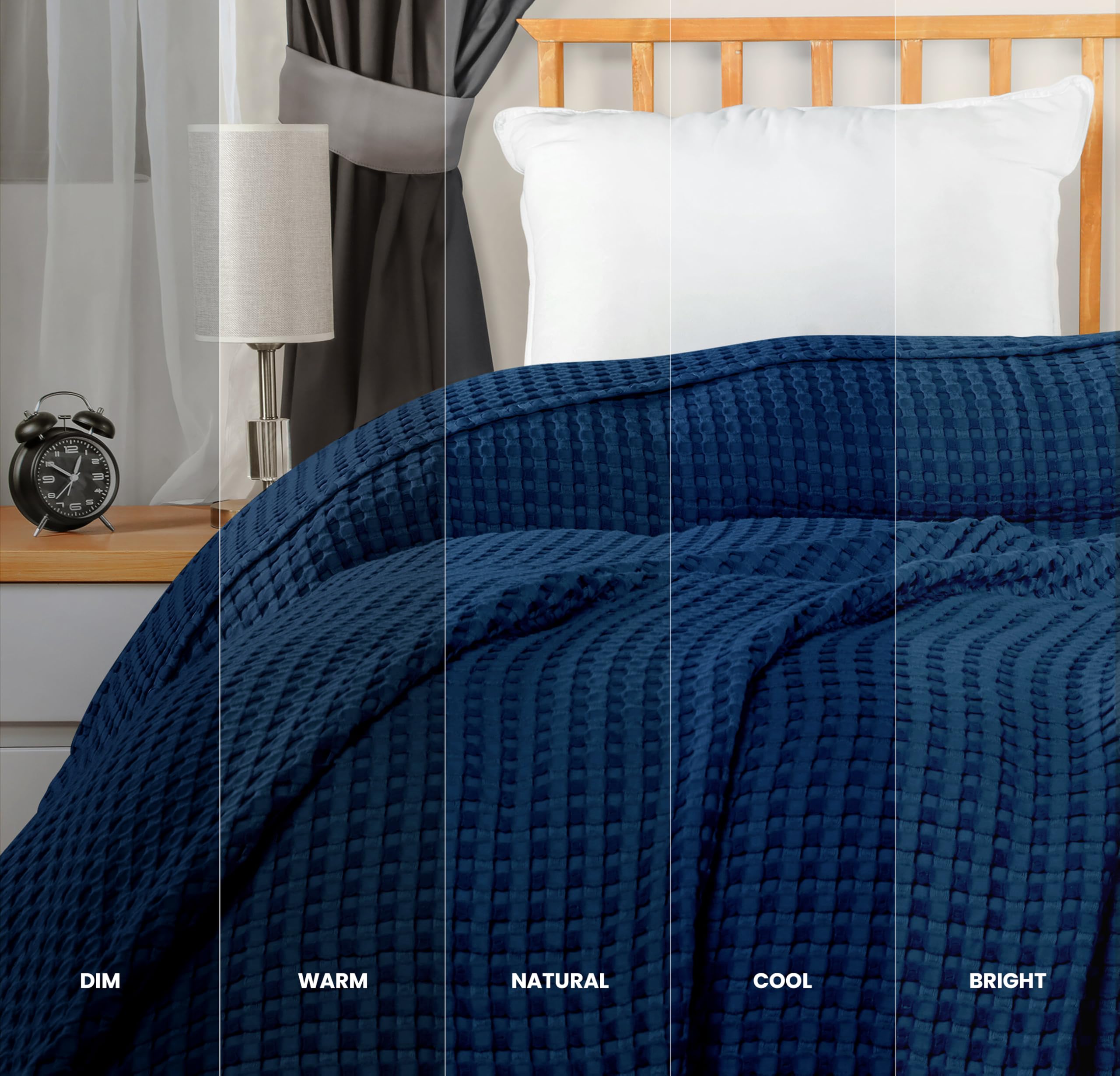 Utopia Bedding soft cozy blanket draped over sofa for relaxing evenings