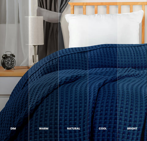 Utopia Bedding soft cozy blanket draped over sofa for relaxing evenings