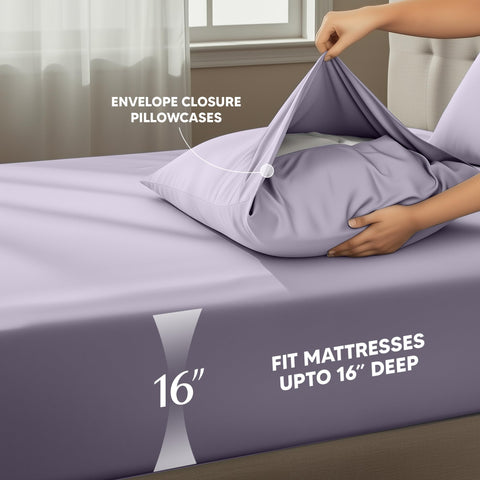 Utopia Bedding microfiber closeup shows soft, silky texture