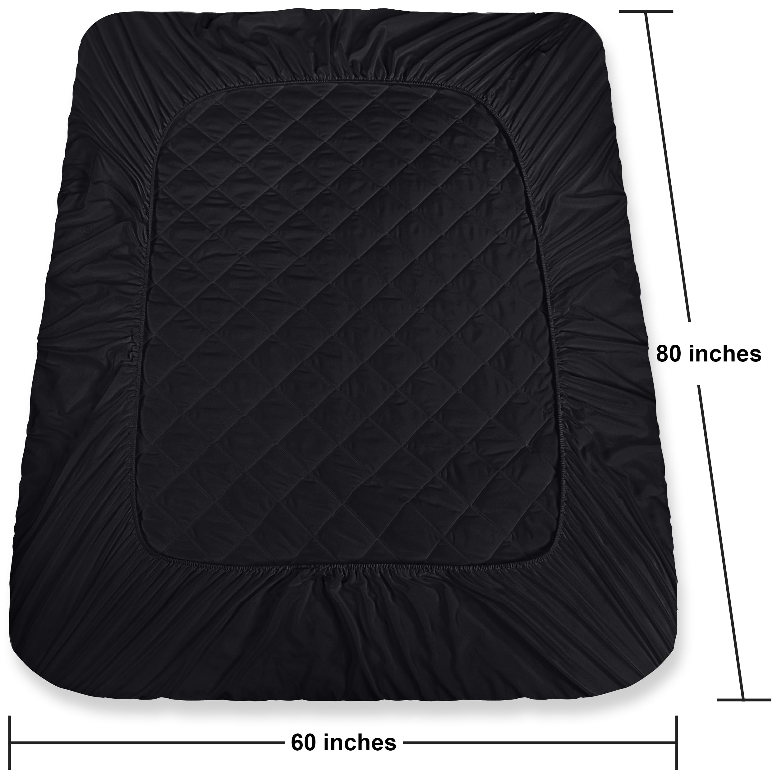 Utopia Bedding soft-quilted fiberfill close-up showing loft and texture