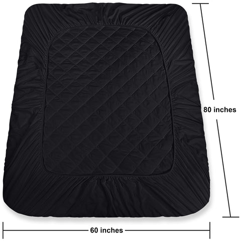 Utopia Bedding soft-quilted fiberfill close-up showing loft and texture