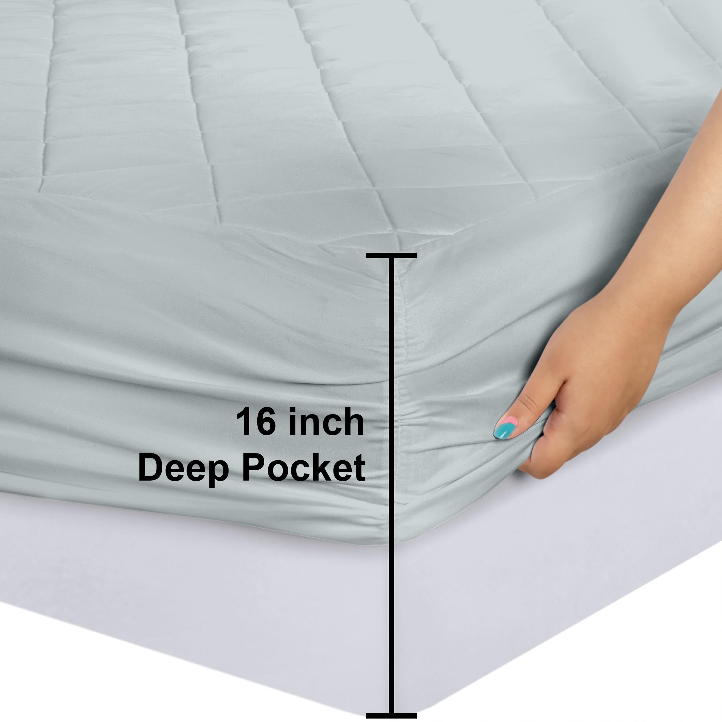Utopia Bedding soft quilted fiberfill delivers extra loft for cozy sleep.