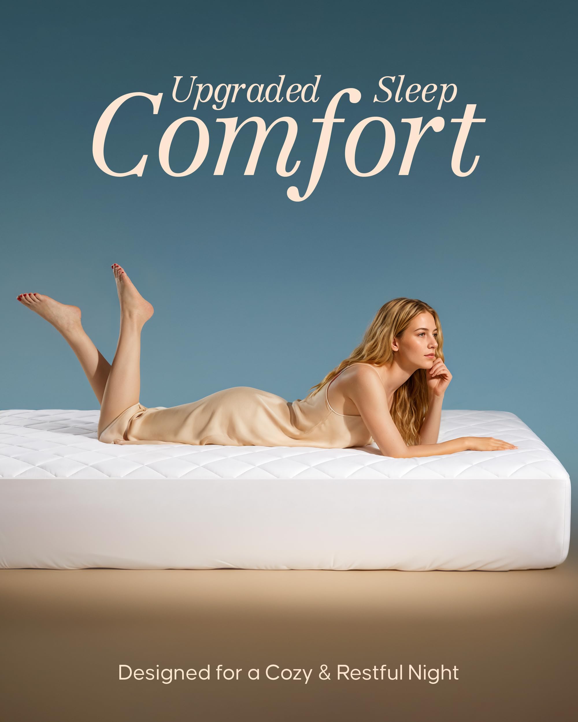 Utopia Bedding super-queen cover provides everyday softness and protection.
