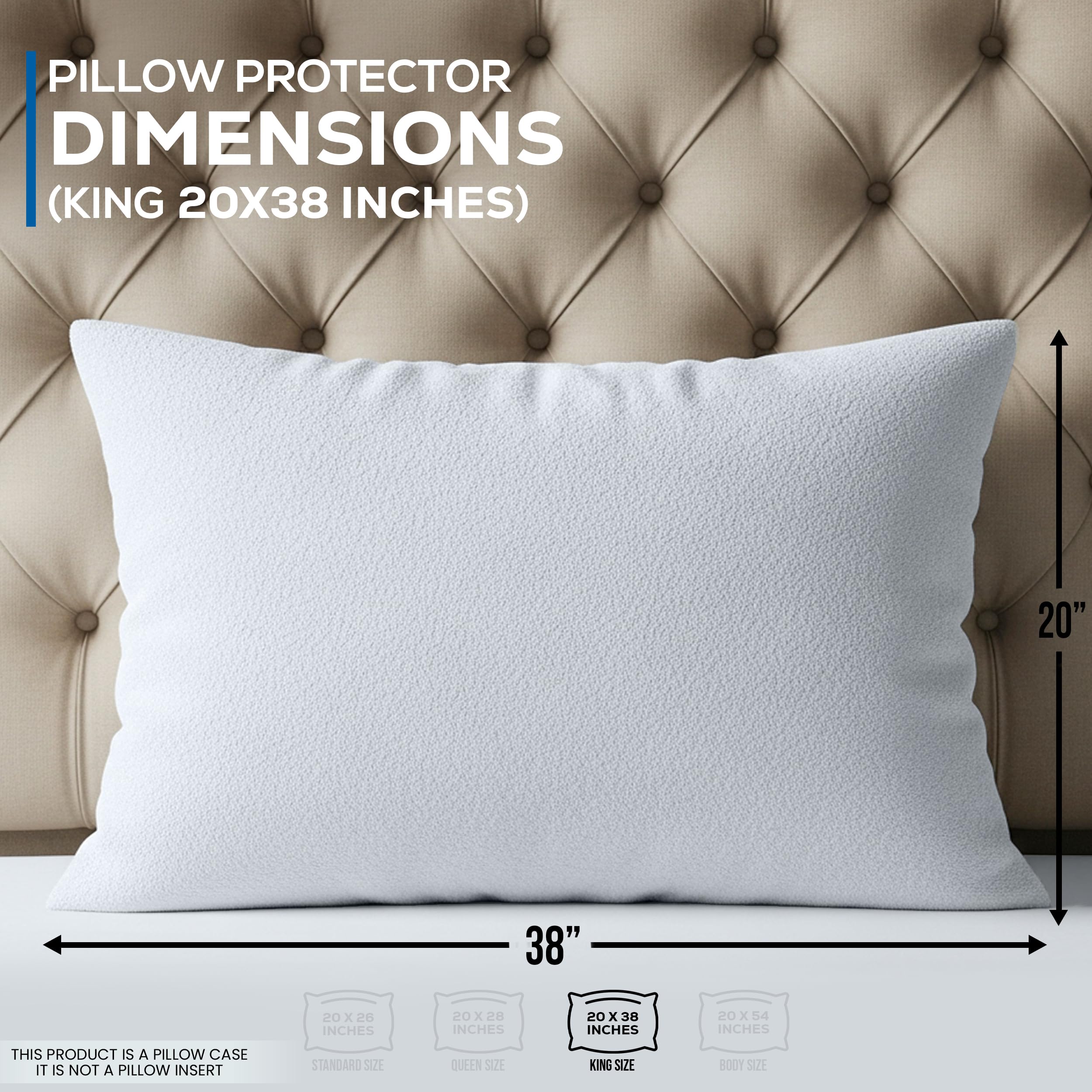 Utopia Bedding terry pillow cover king offers soft quiet comfort