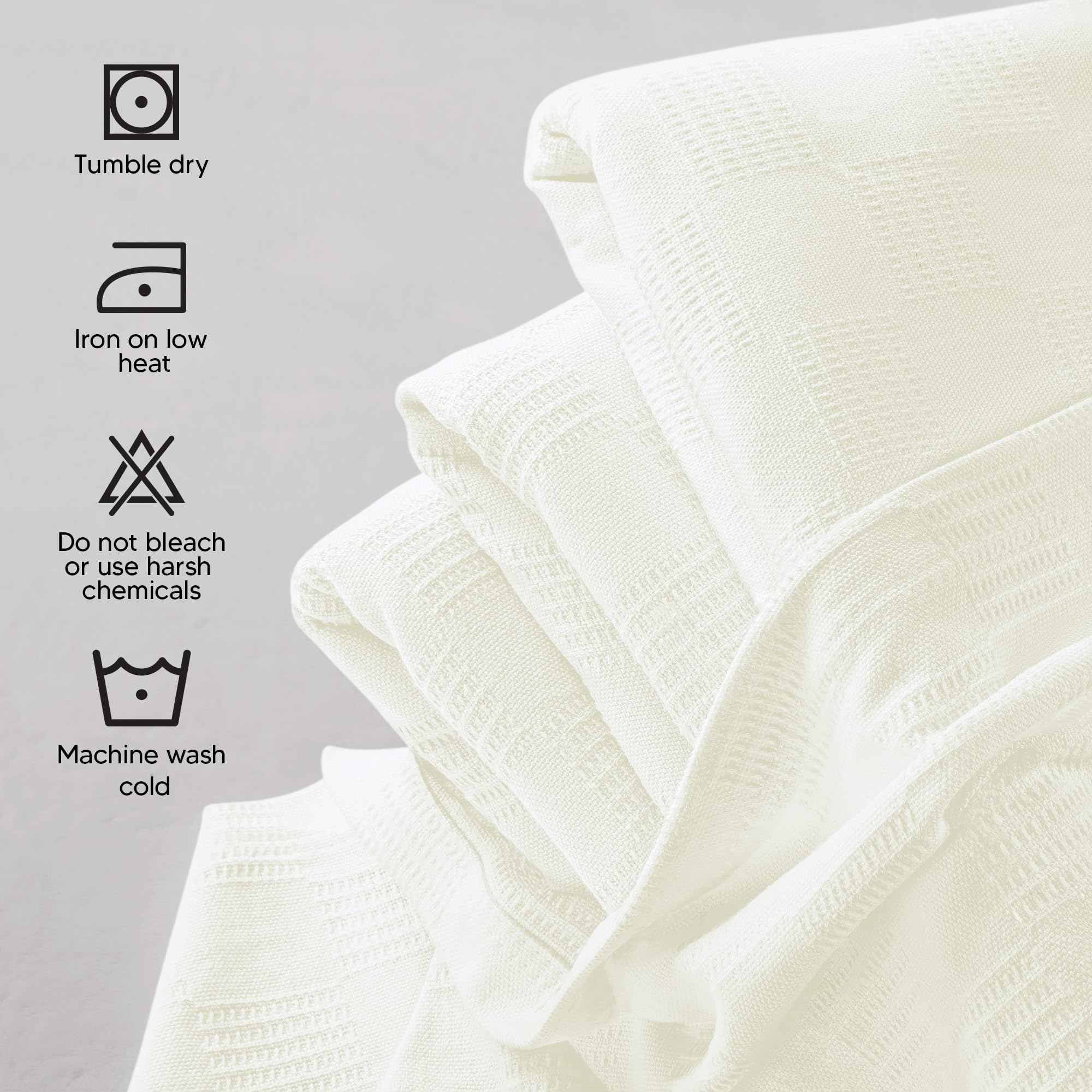 Utopia Bedding thermal blanket on a bed, breathable and lightweight