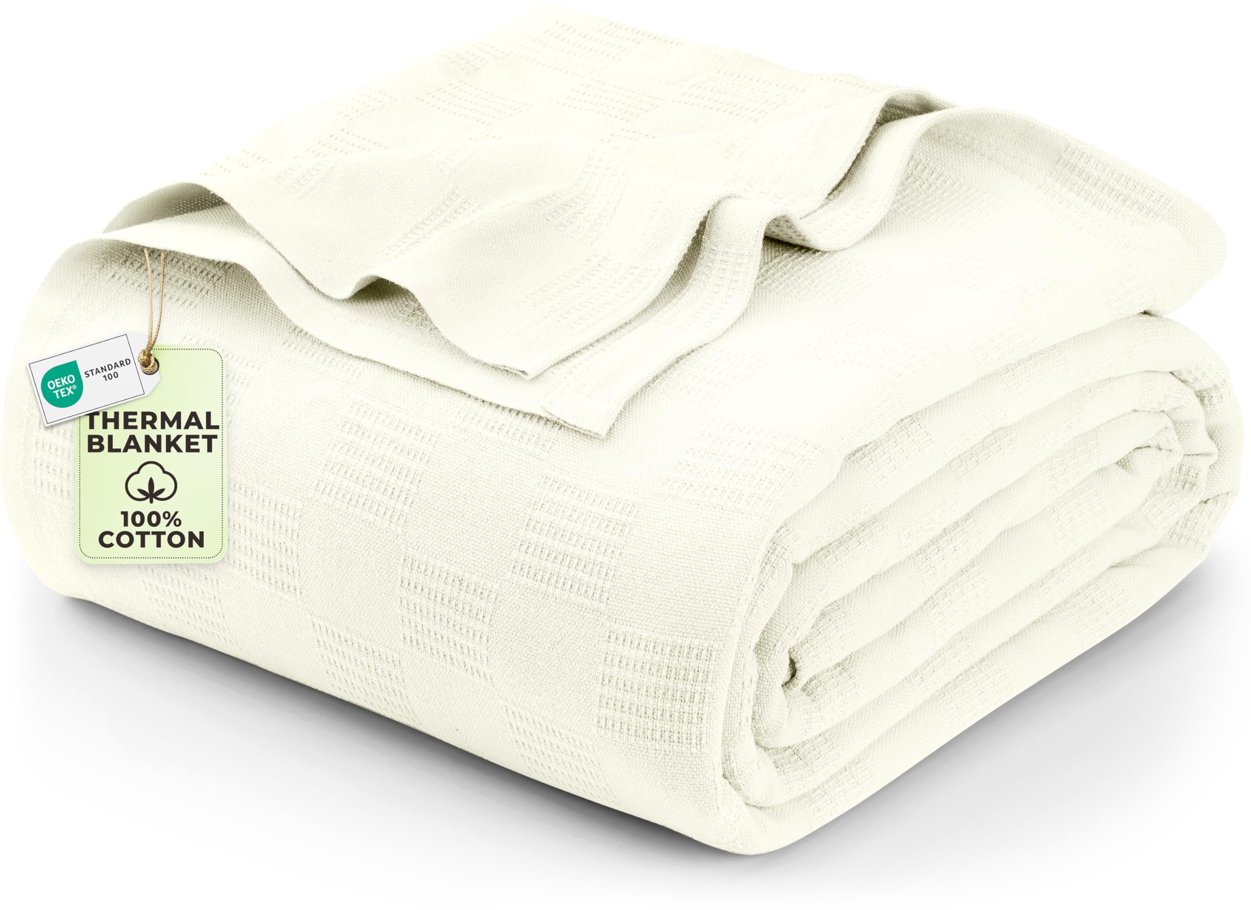 Utopia Bedding thermal blanket with dobby weave texture for soft warmth