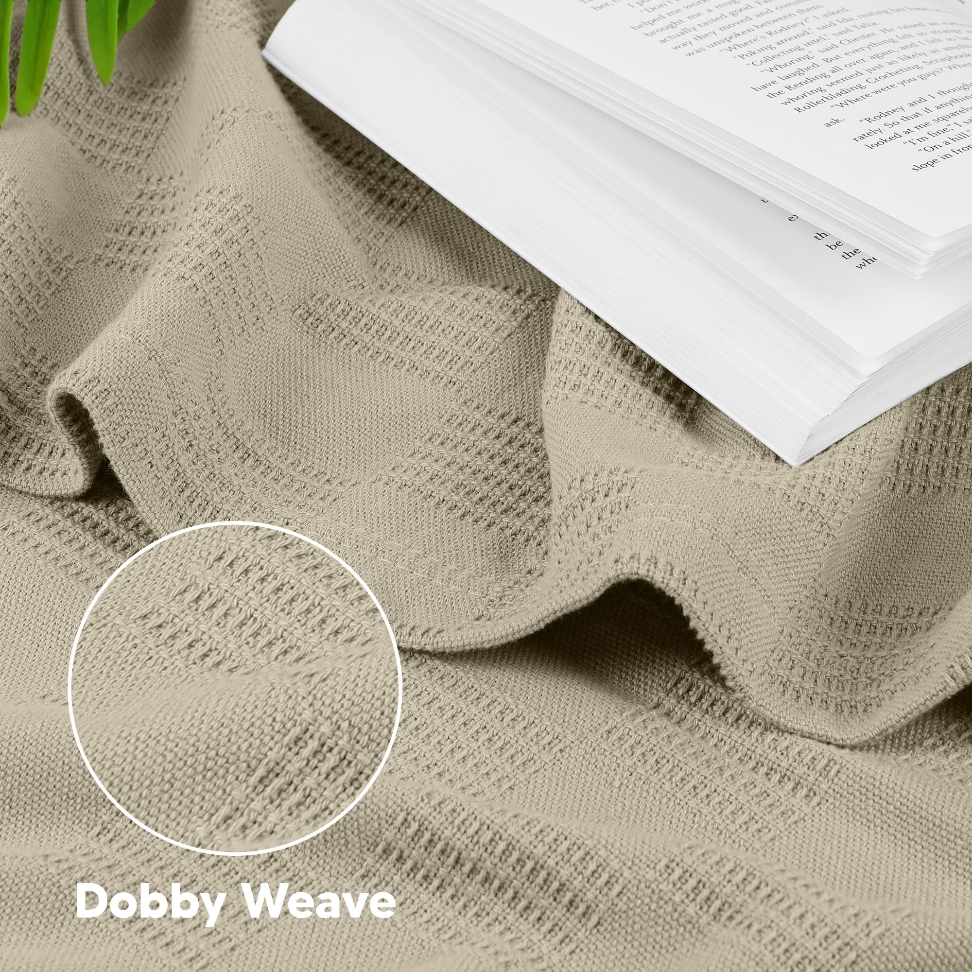 Utopia Bedding full-size blanket draped over sofa for cozy living room