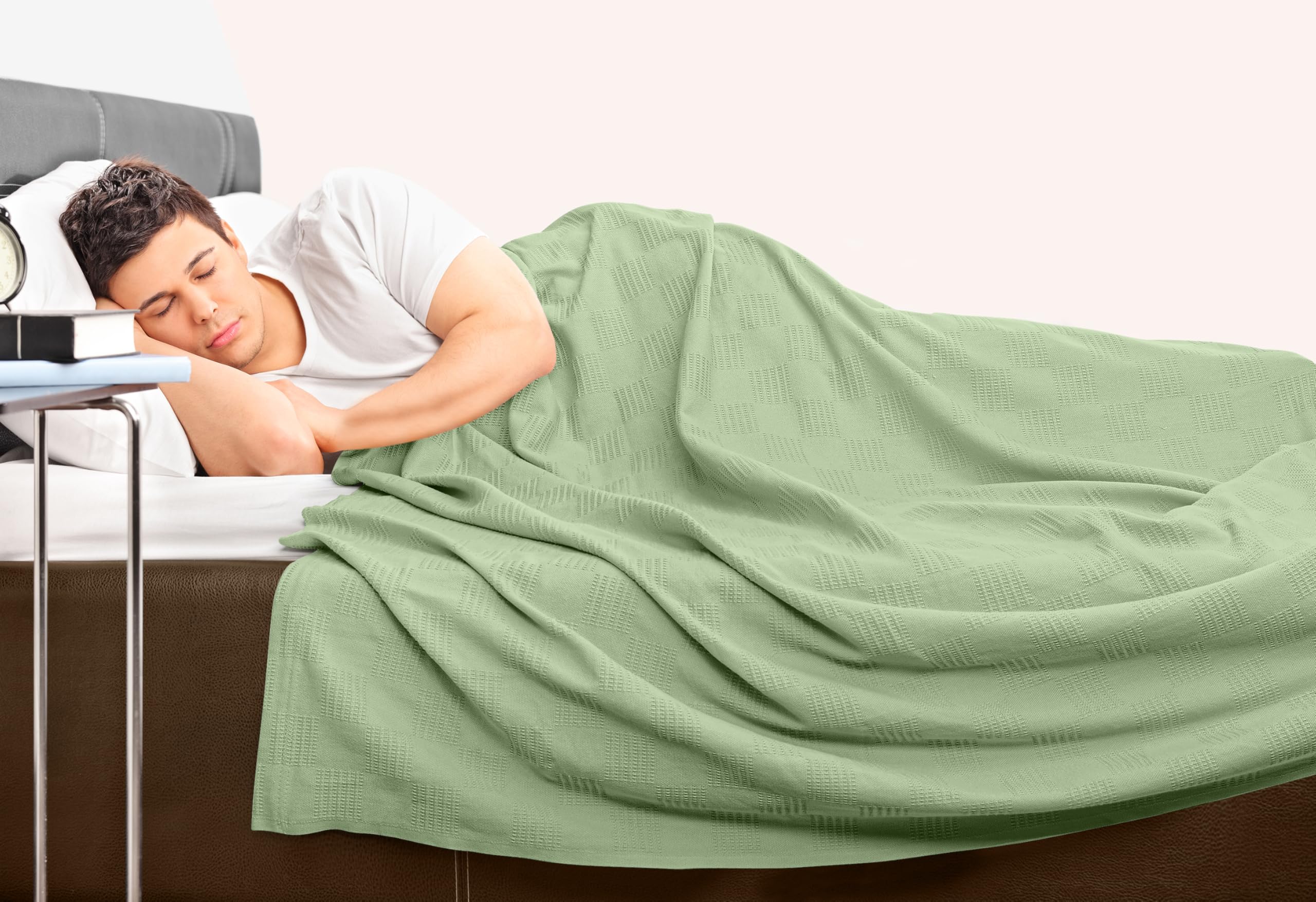 Utopia Bedding sage green blanket coordinates with multiple decor styles