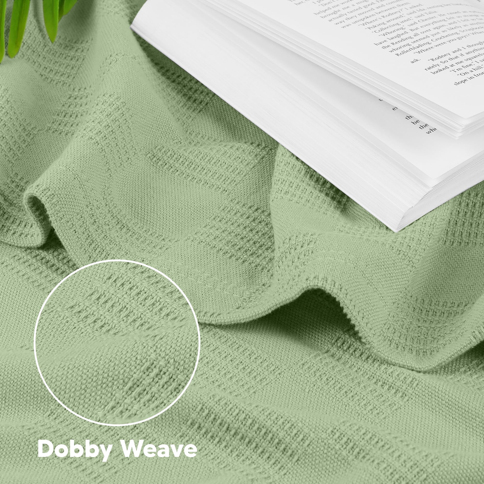 Utopia Bedding weave closeup highlights dobby weave and soft texture