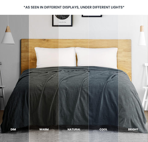 Utopia Bedding blanket on chair showcases versatile home decor and warmth.