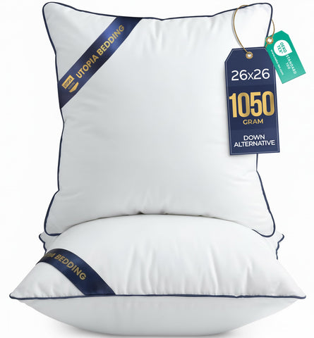 Utopia Bedding throw pillow inserts pack two for sofa decor and comfort