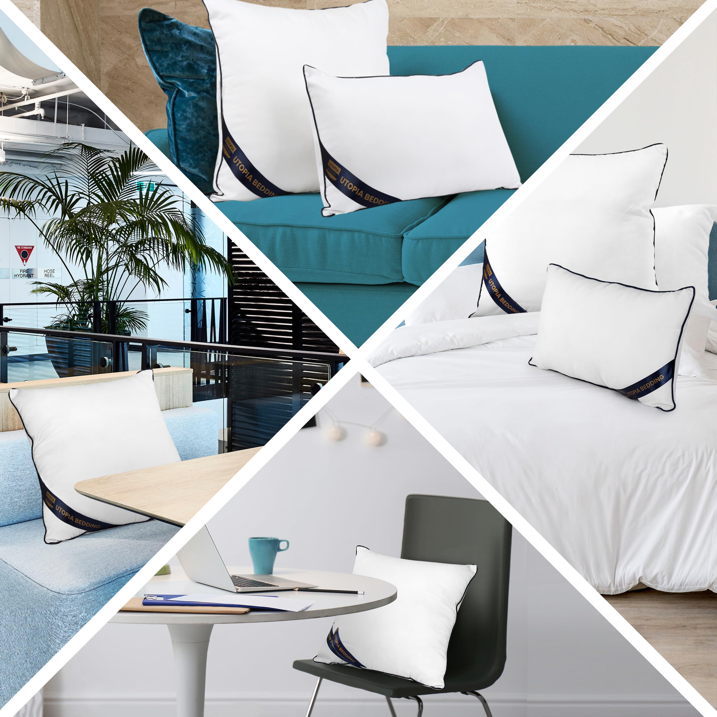 Utopia Bedding inserts placed in a car seat for travel comfort