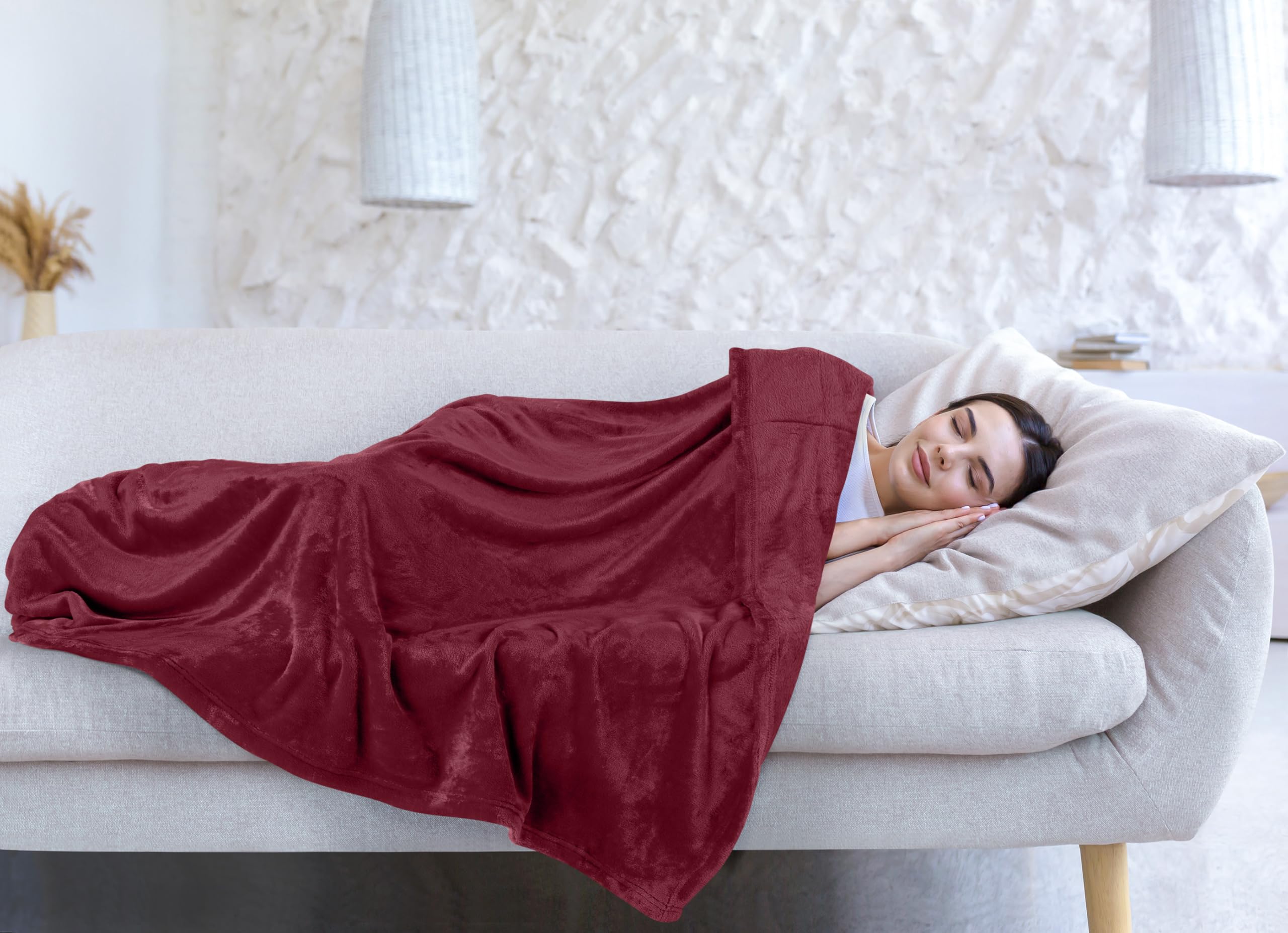 Utopia Bedding travel blanket great for winter camping and on-the-go warmth