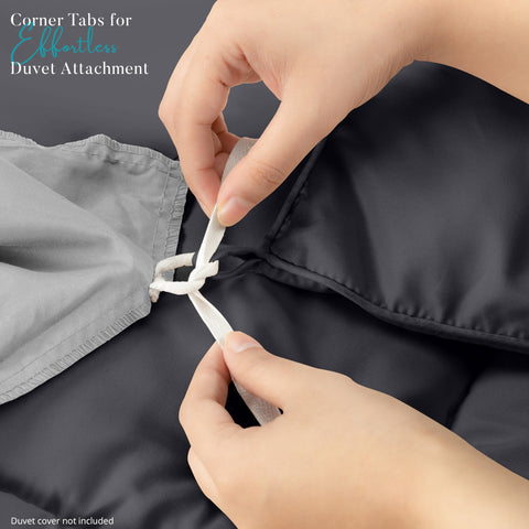 Utopia Bedding easy-care instructions showing cold wash and line dry for longevity