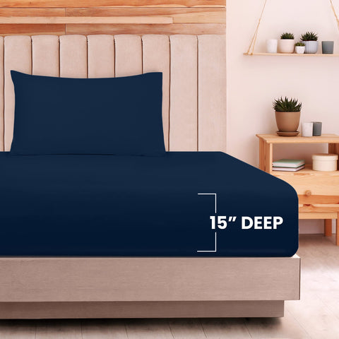 Close-up of Utopia Bedding jersey knit texture showing stretch and softness
