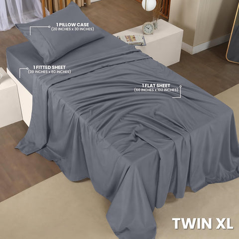 Utopia Bedding Twin XL fitted sheet 39x80 with 15-inch pocket stays secure.