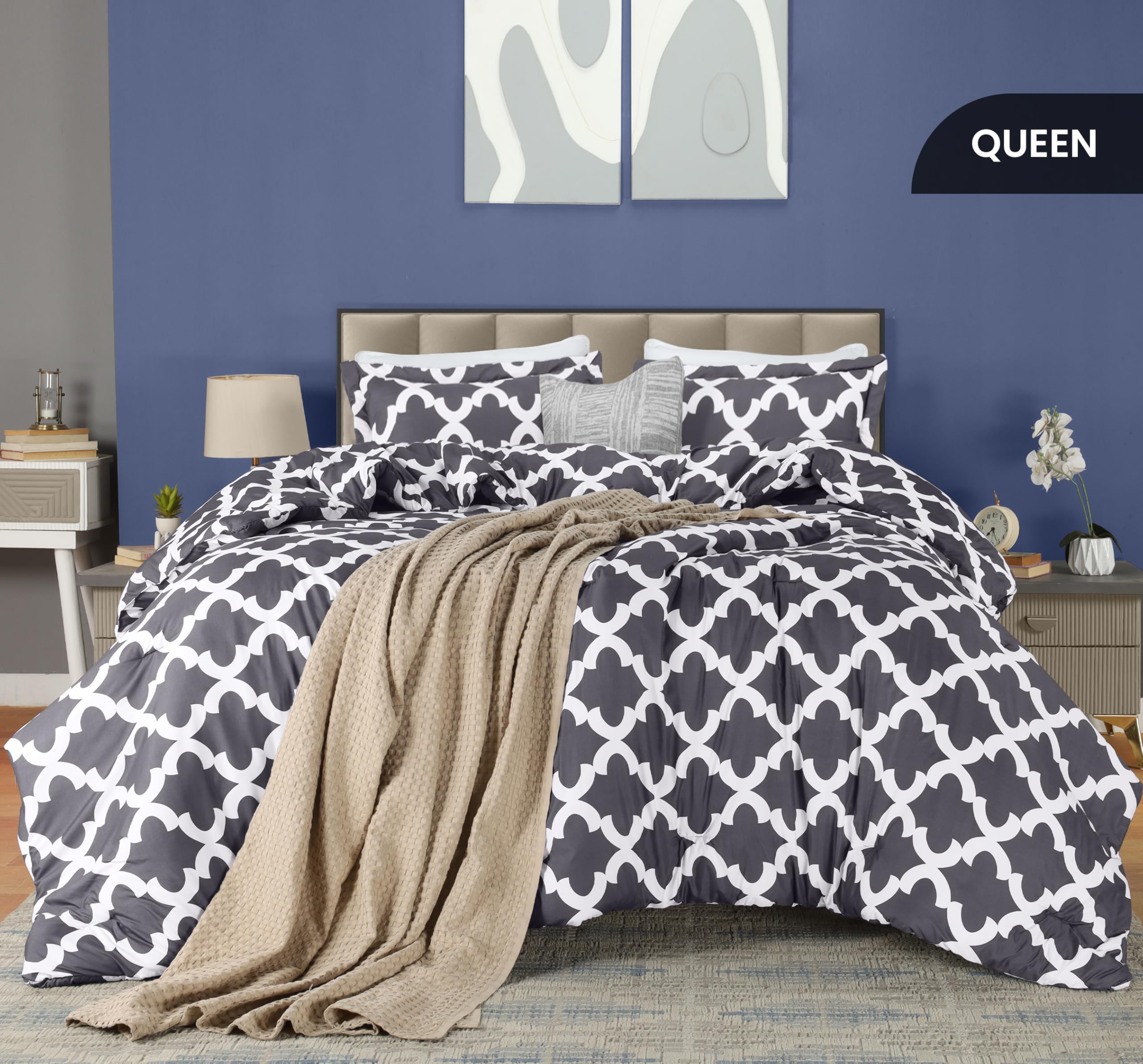 Utopia Bedding two pillow shams 20x26 add coordinated bedroom flair.
