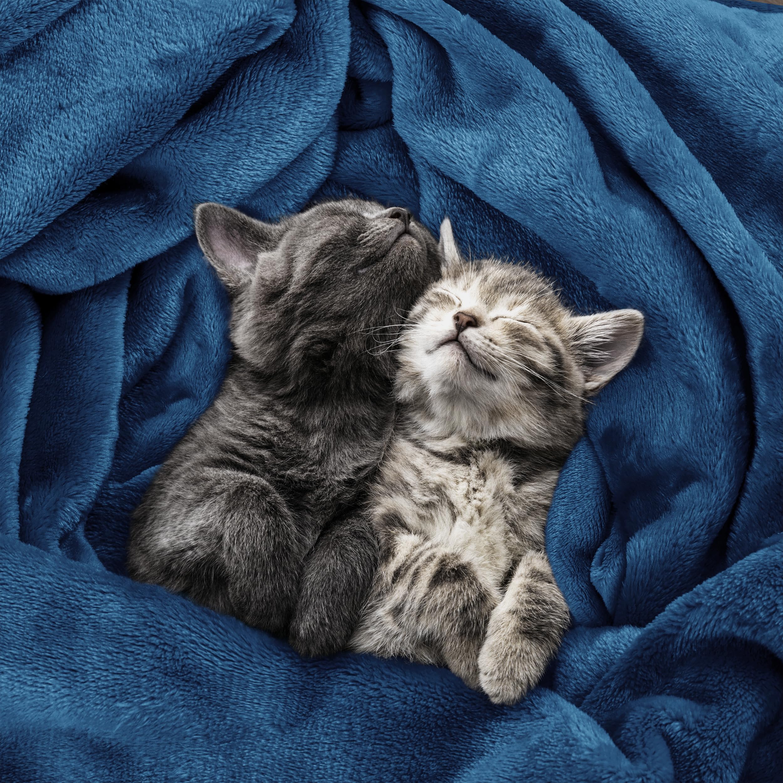 Utopia Bedding two-sided pile blanket offers durable warmth with versatile styling.